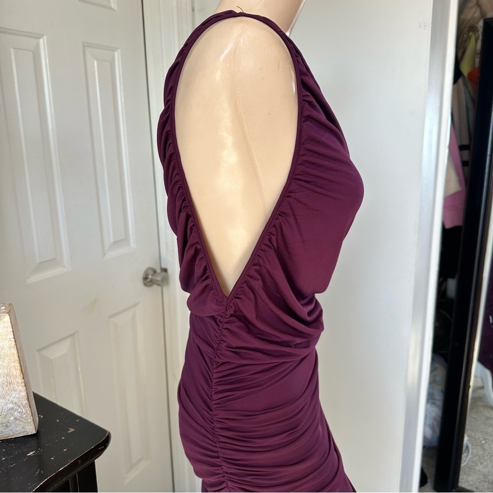LULU’S EFFORTLESS MAGNETISM RUCHED ONE SHOULDER MAXI DRESS - Picture 6 of 15